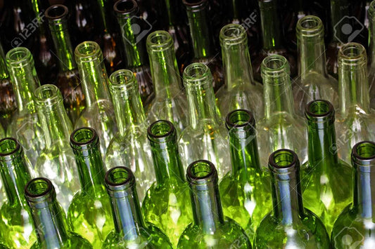 30 Green Glass Bottles 750ml