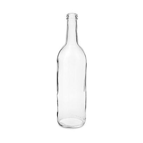 Clear 750ml Wine Bottle